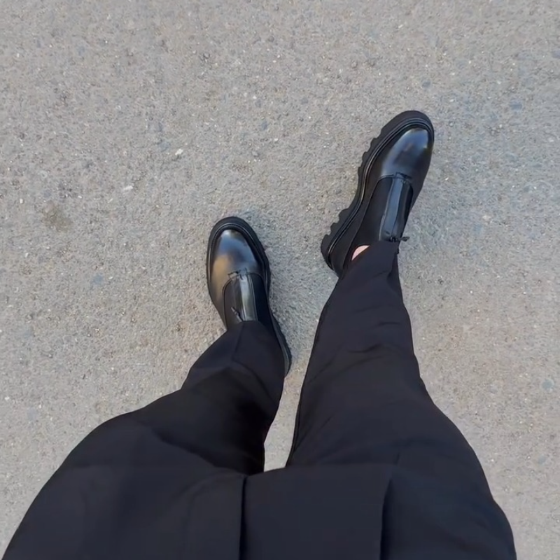 Men's Flat Shoes with Zipper