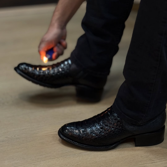 Men's Python Ankle Boots