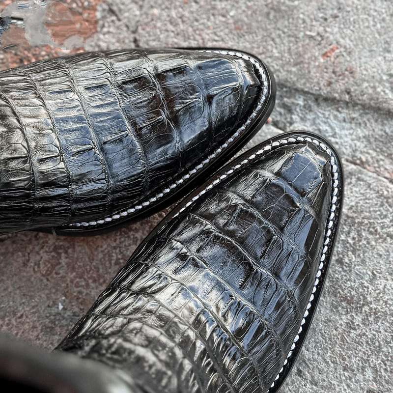 Men's Crocodile Embroidery Cowboy Boots