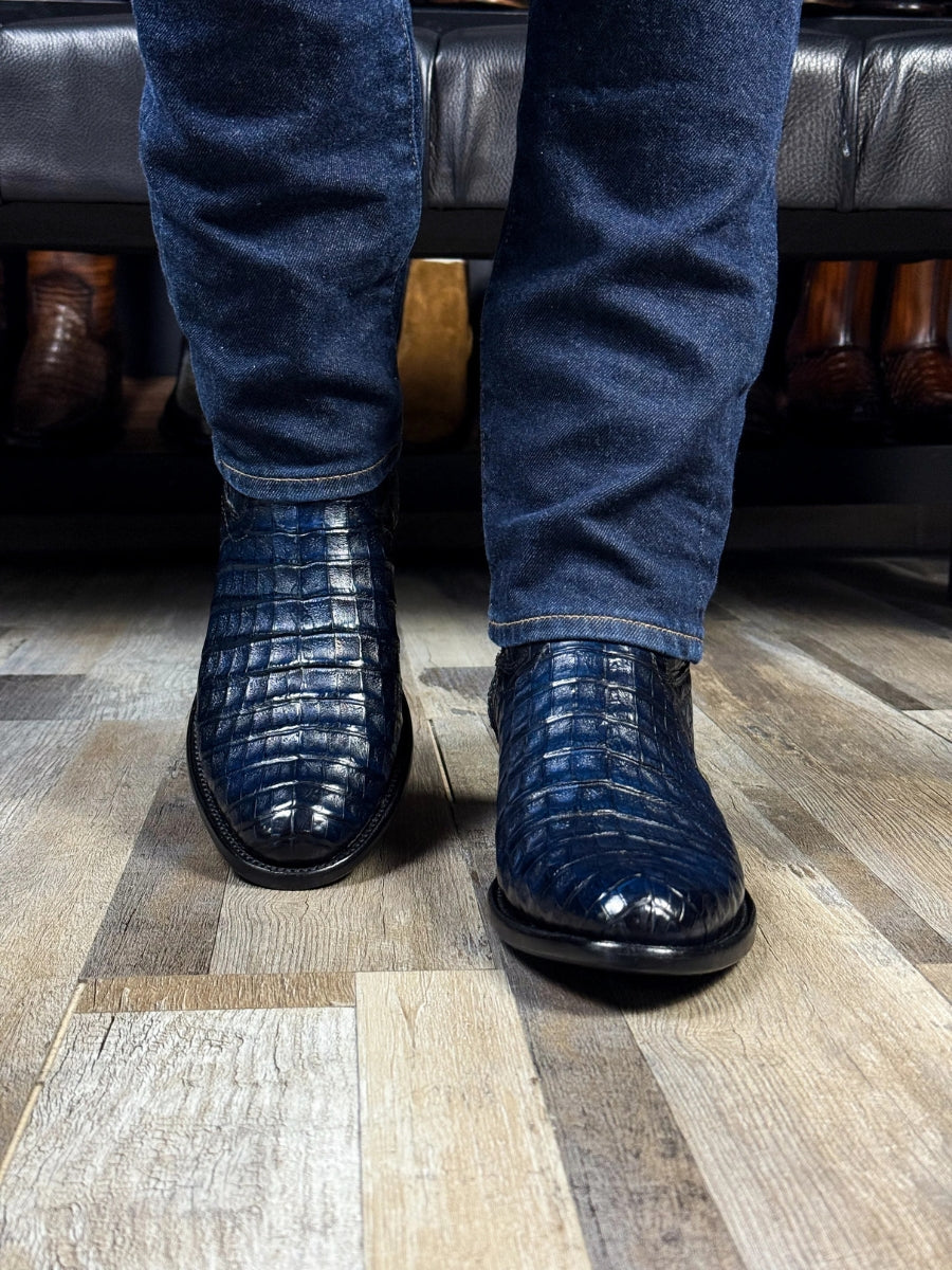Men's Crocodile Pointed Toe Cowboy Boots