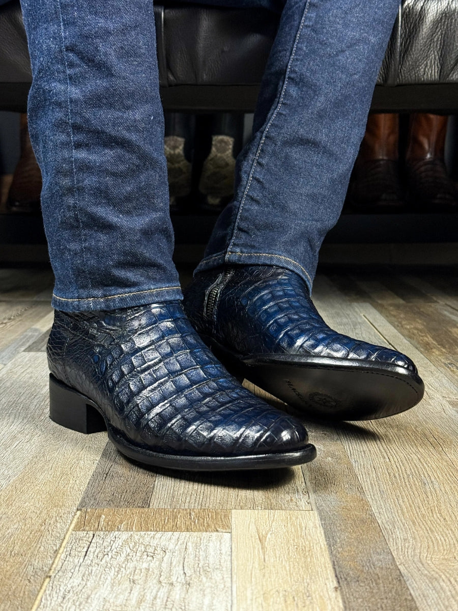 Men's Crocodile Pointed Toe Cowboy Boots