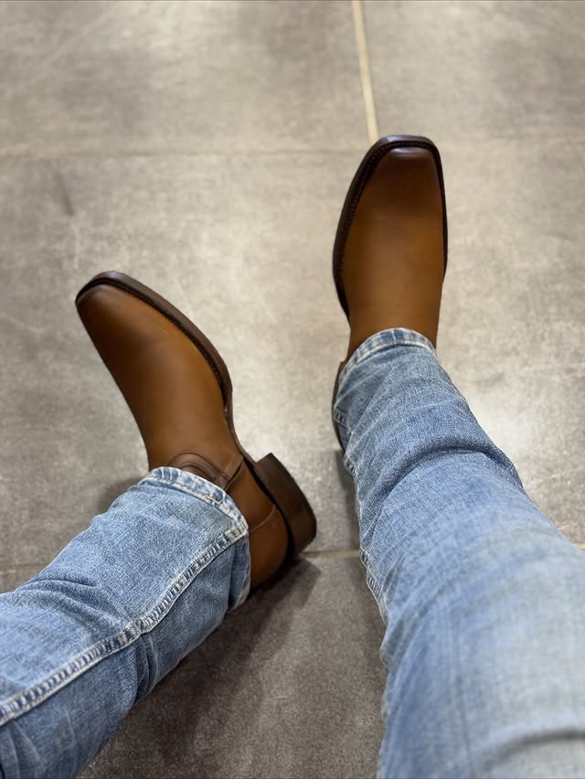 Classic House Square Toe Western Cowboy Boots