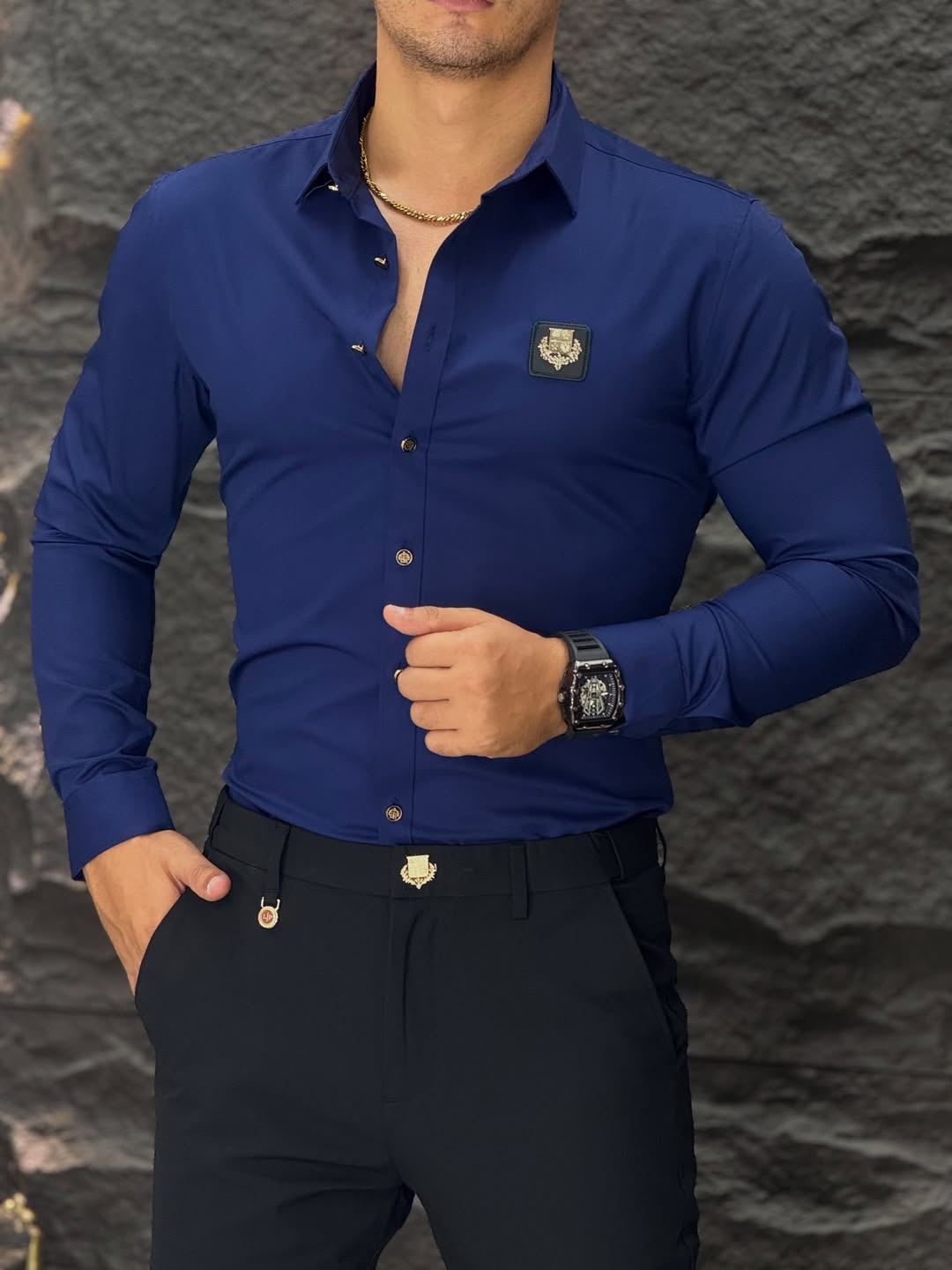 Men's Long Sleeve Business Shirt
