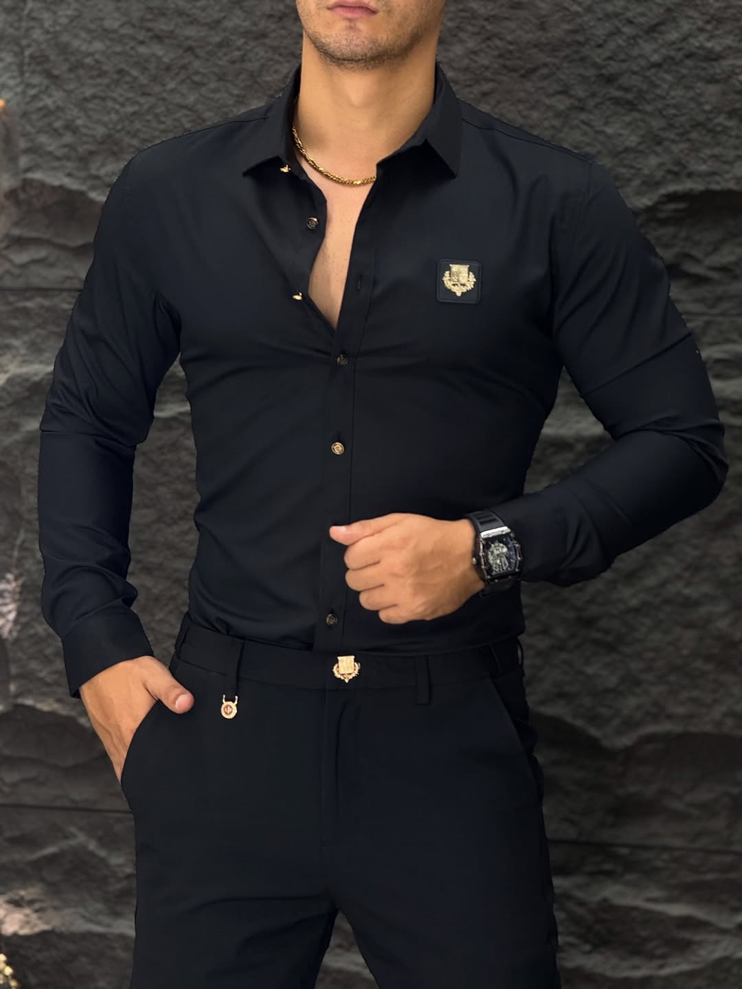 Men's Long Sleeve Business Shirt