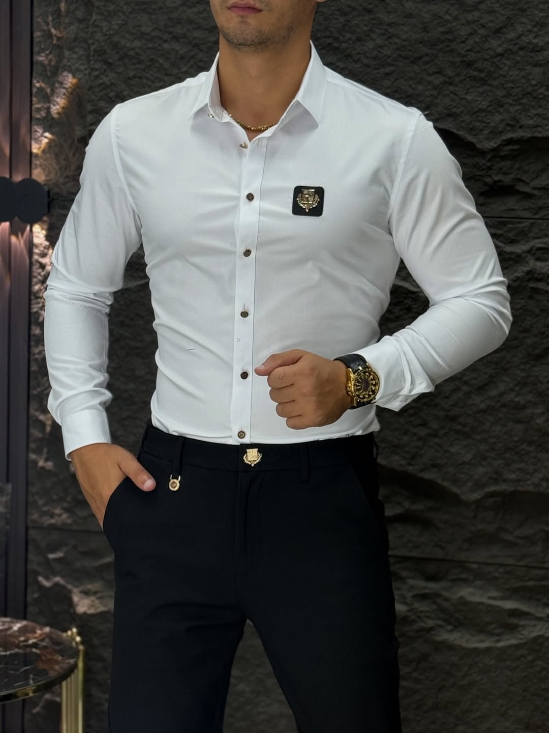 Men's Long Sleeve Business Shirt