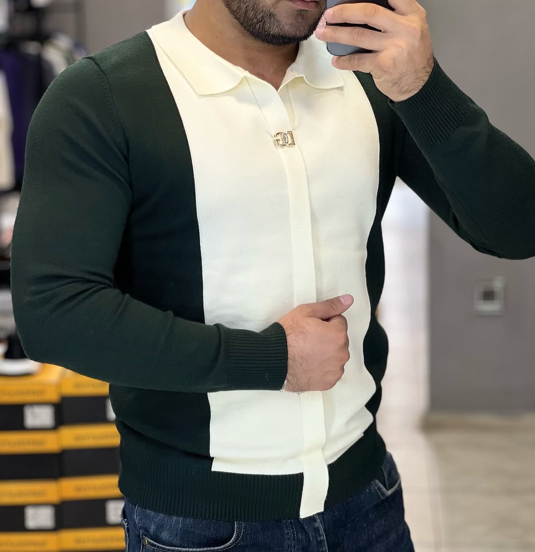 Men's Lapel Pullover Knitted Top