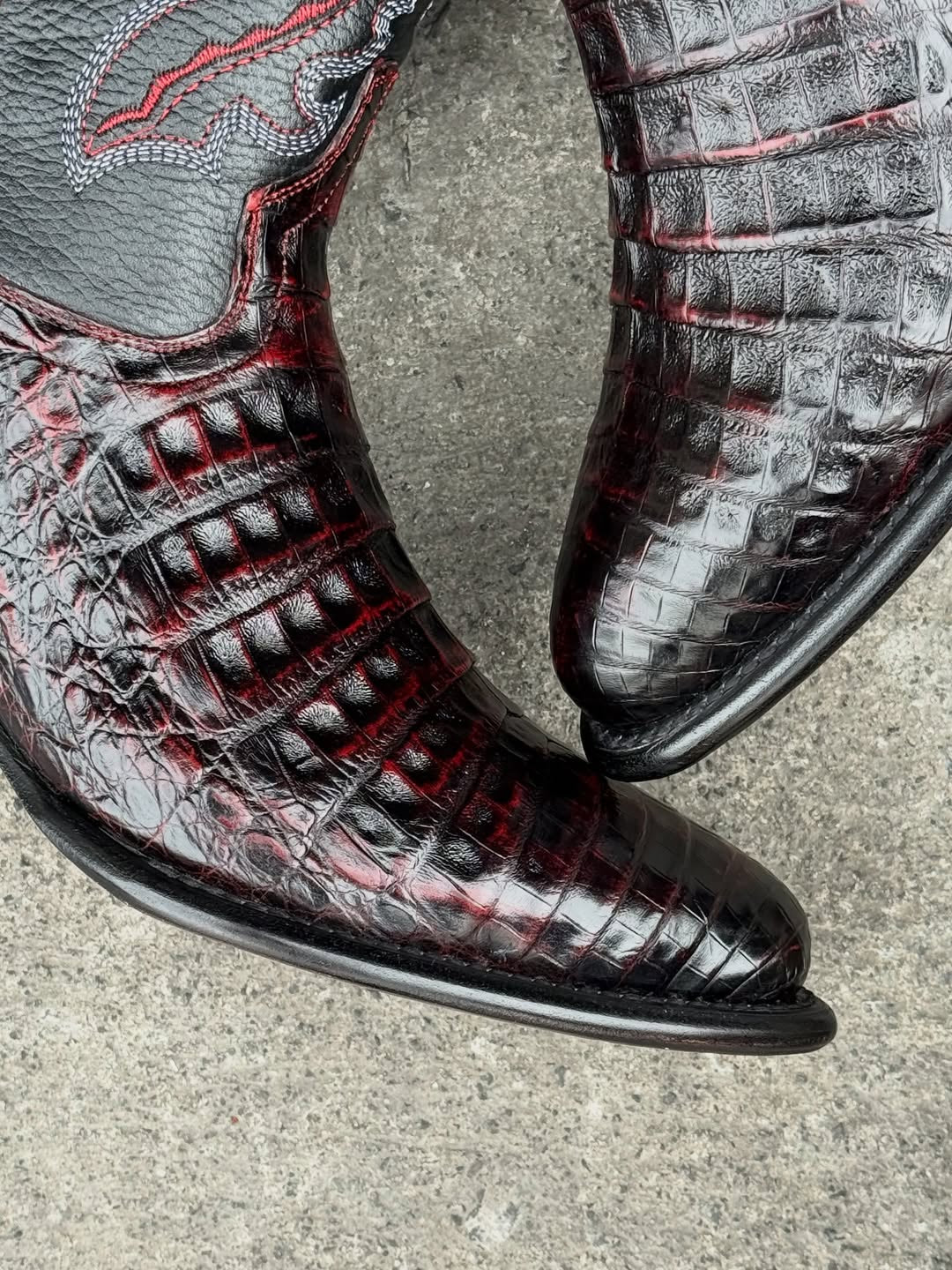 Men's Black Cherry Western Cowboy Boots