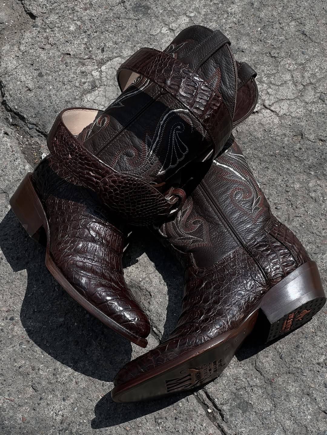 Men's Premium Leather Western Cowboy Boots