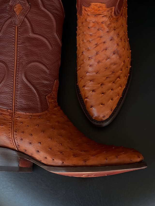 Men's Oval Toe Western Cowboy Boots