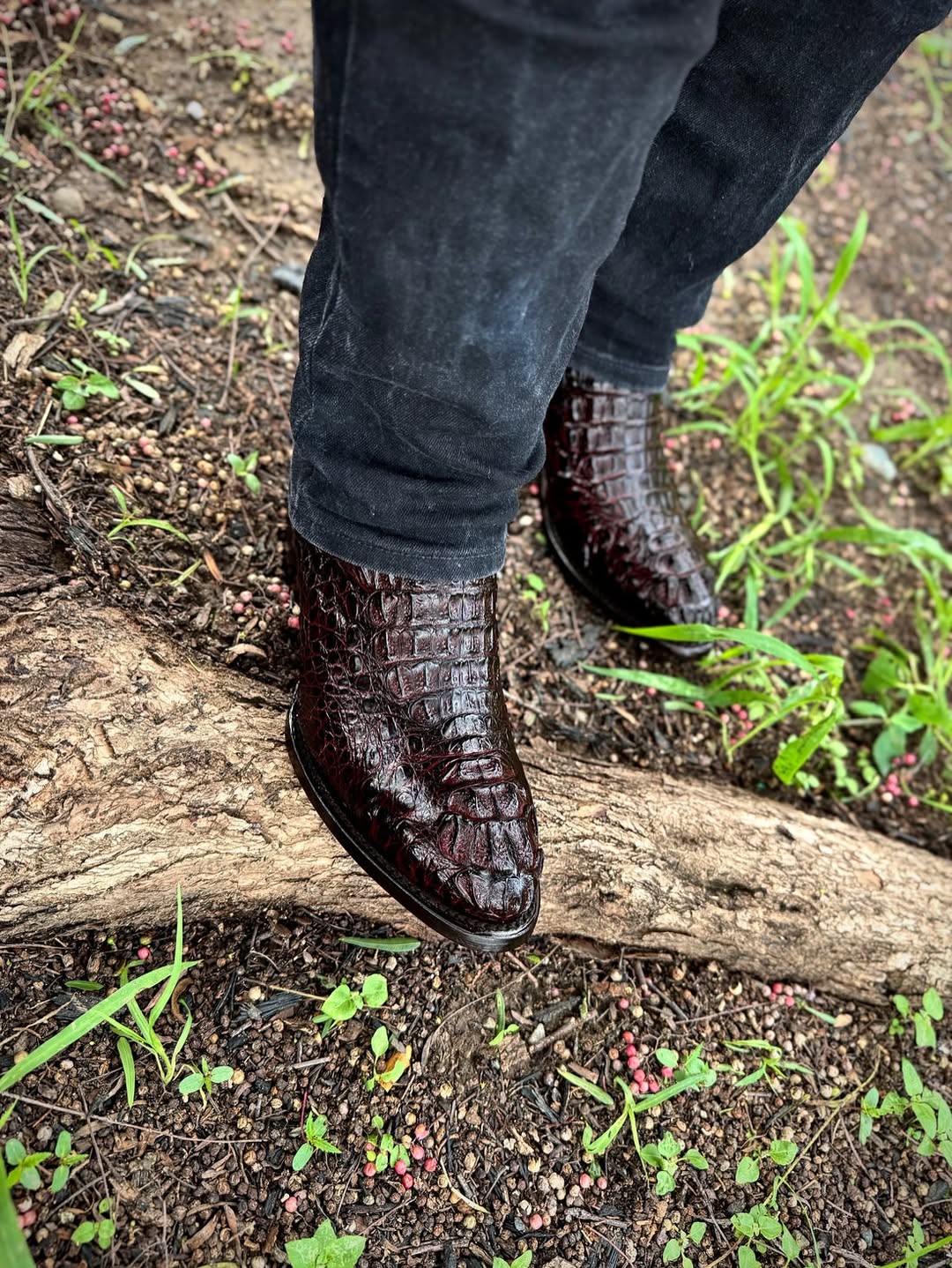 Men's Black Cherry Cowboy Boots
