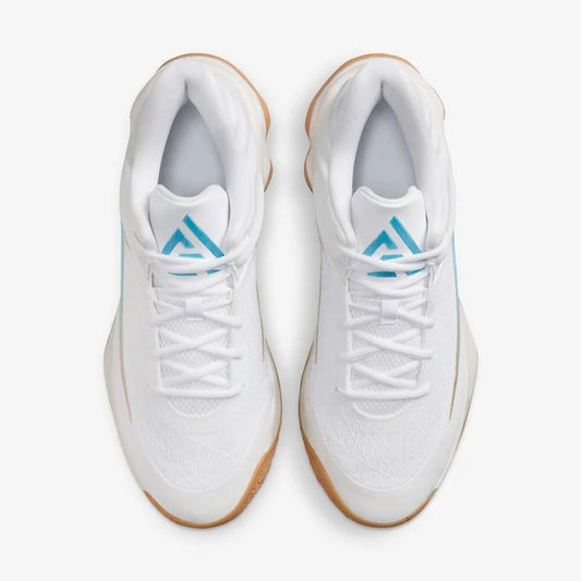 Shoemalls™ Azure Flow: "Icy Clean" Low-Top Basketball Sneakers