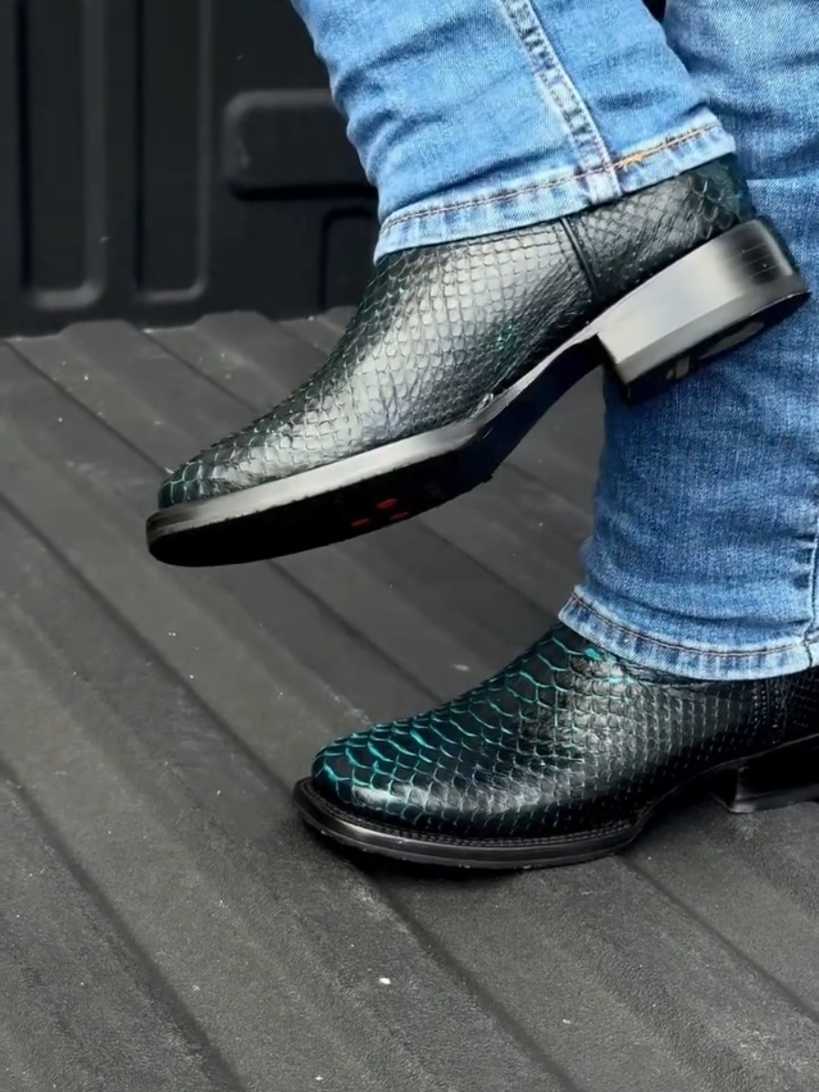 Men's Crocodile Western Cowboy Boots