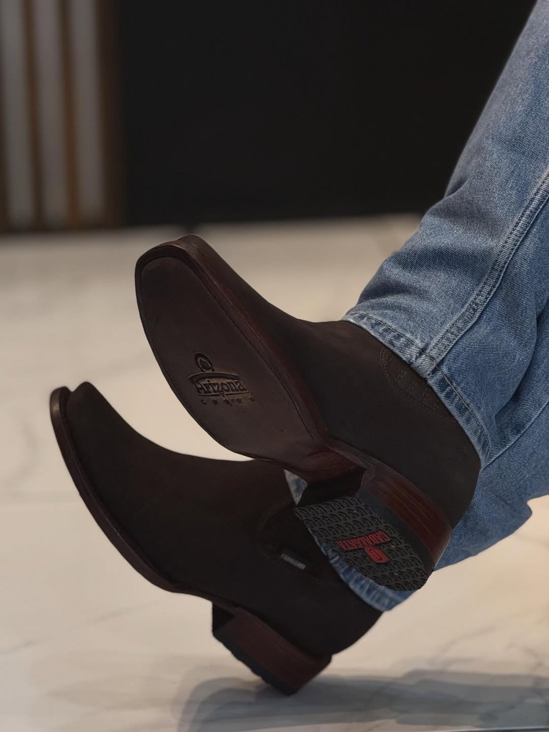 Men's Narrow Square Toe Stretch Ankle Boots