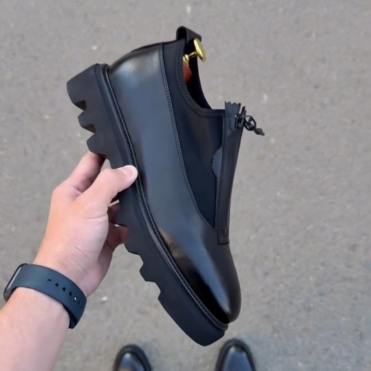 Men's Flat Shoes with Zipper