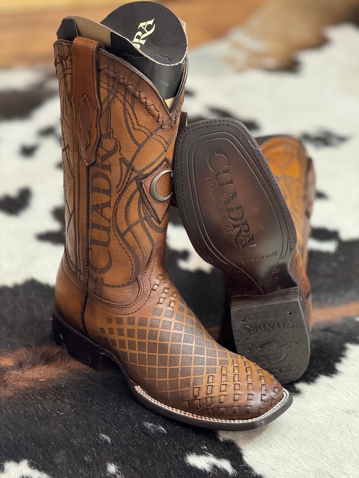 (⏰New Arrivals Promotion $20 OFF)Men's Woven Square Toe Cowboy Boots