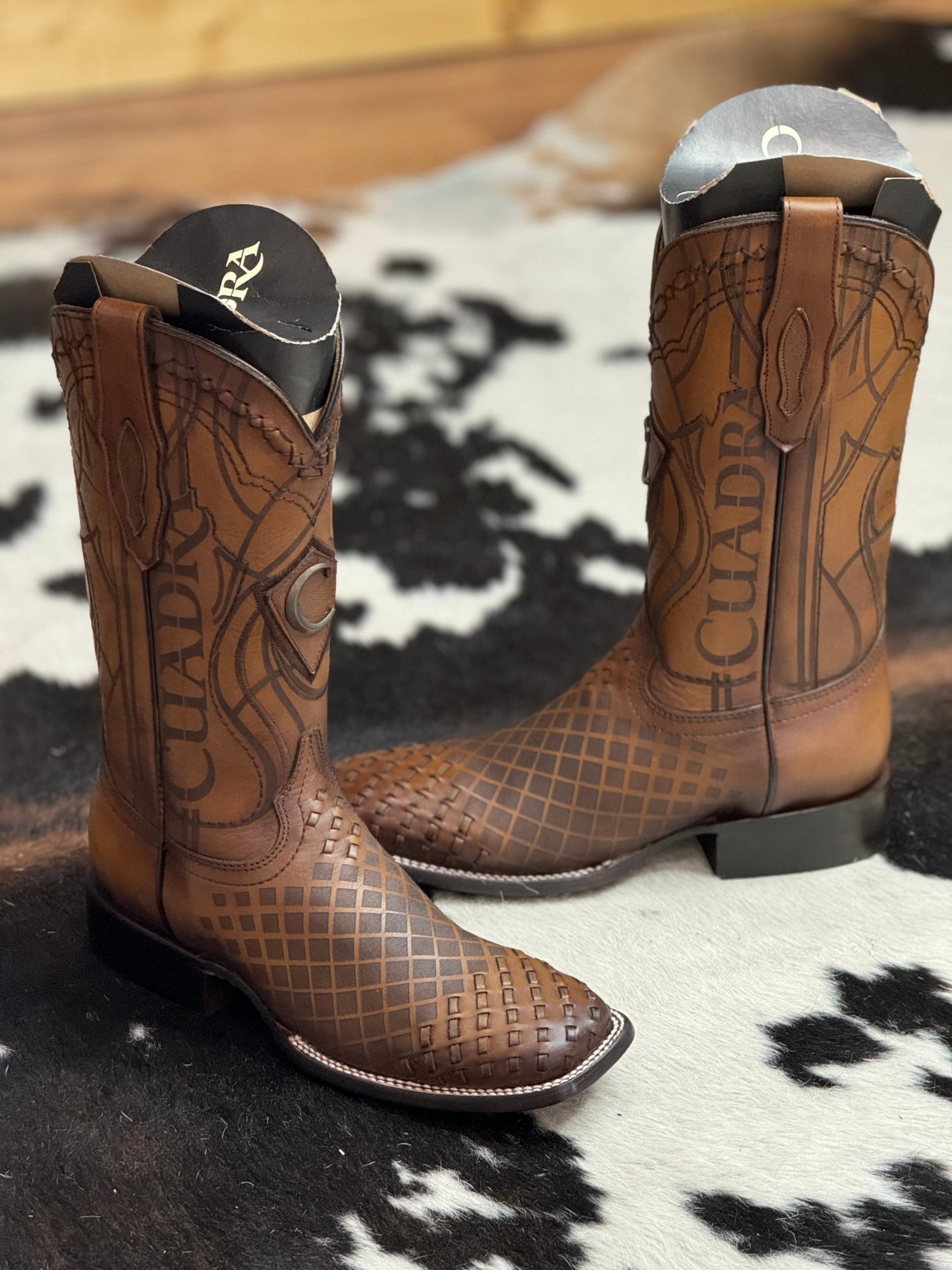 (⏰New Arrivals Promotion $20 OFF)Men's Woven Square Toe Cowboy Boots