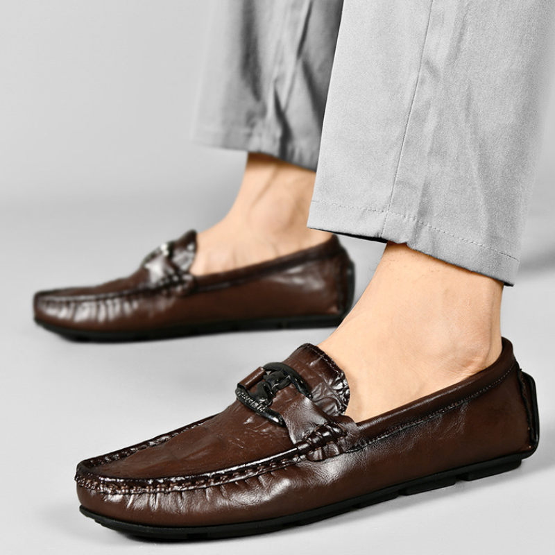 Men's Crocodile Leather Loafers