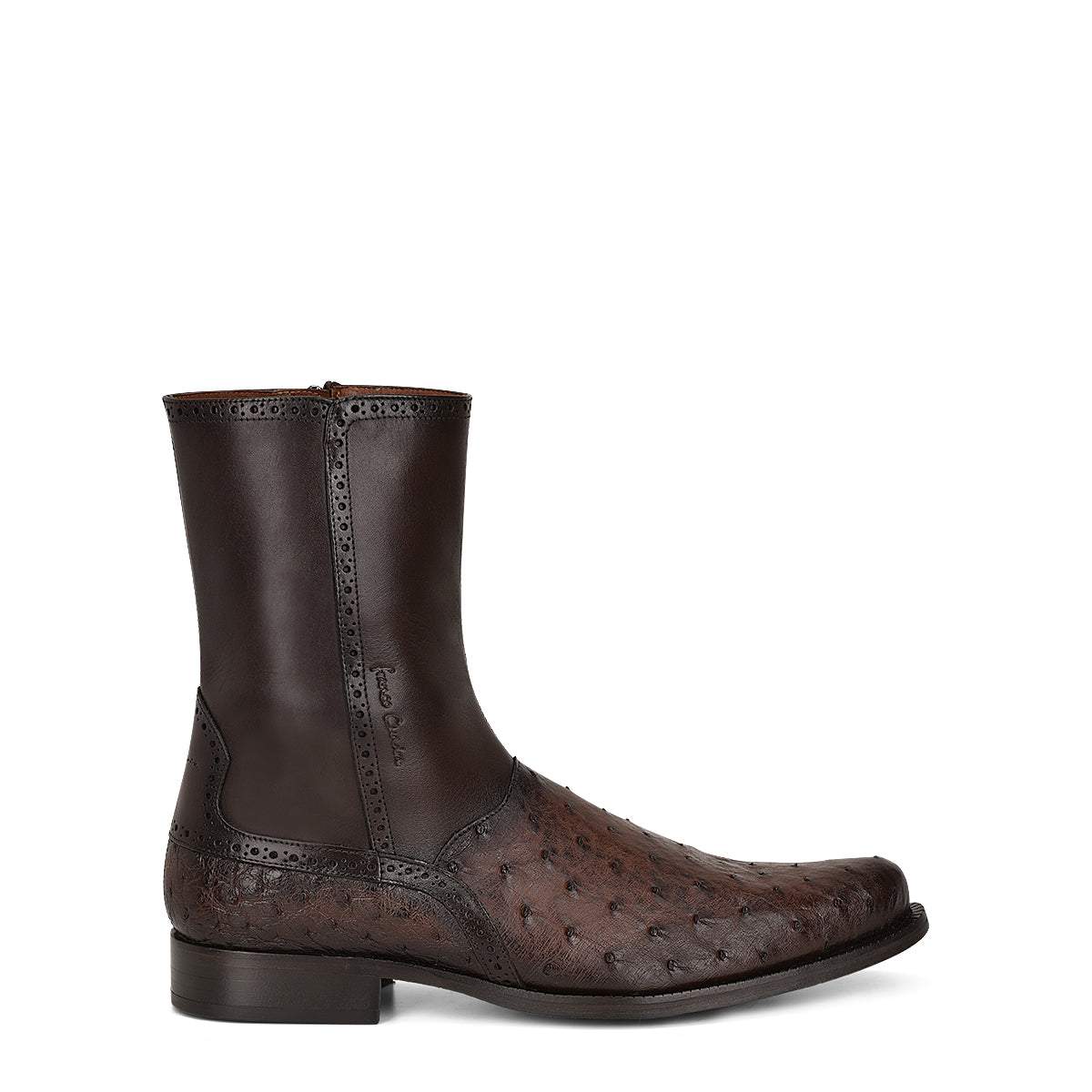 Men's Genuine Leather Round Toe Boots