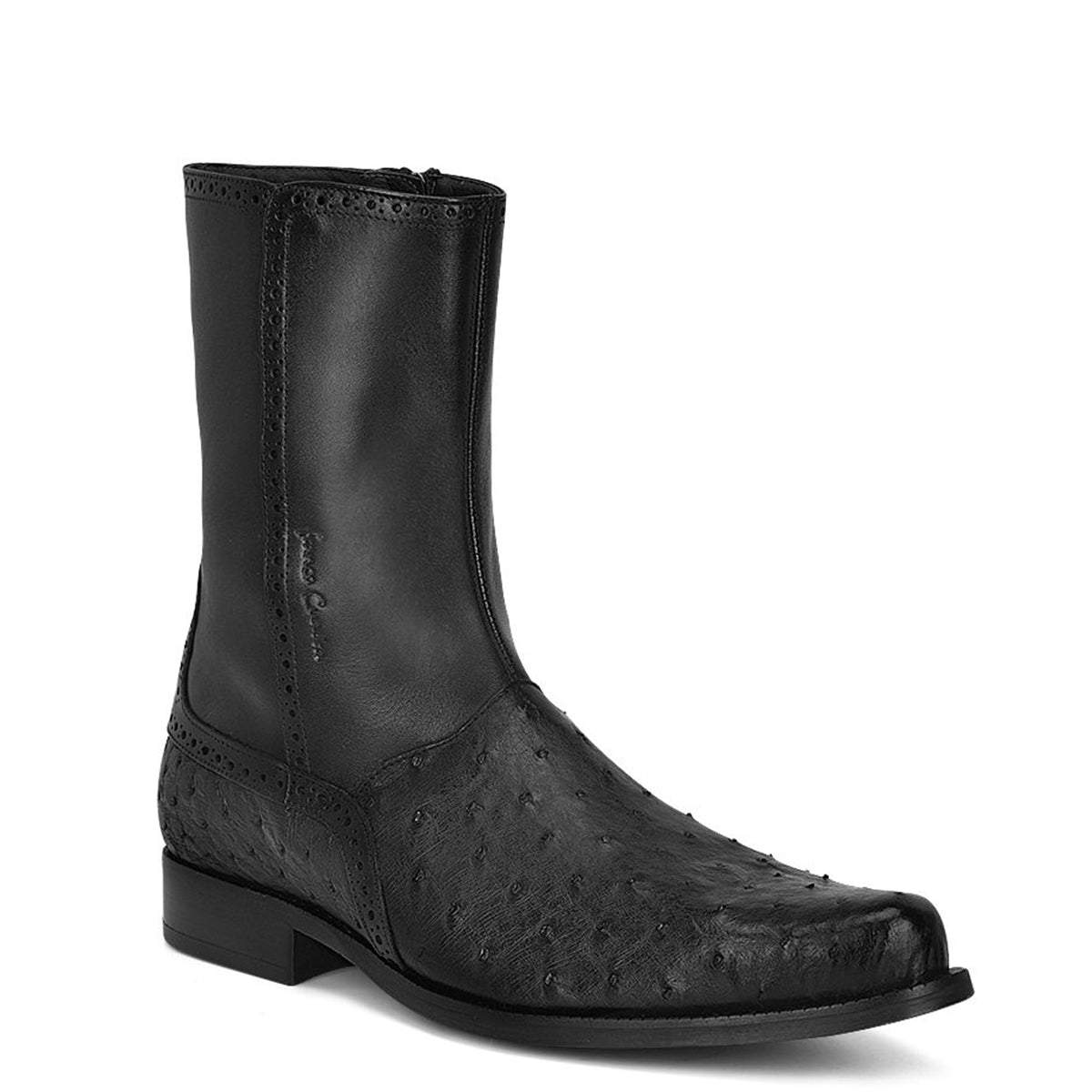 Men's Genuine Leather Round Toe Boots