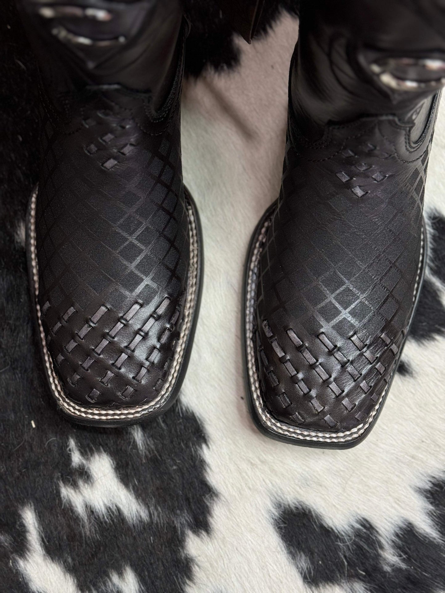 (⏰New Arrivals Promotion $20 OFF)Men's Woven Square Toe Cowboy Boots
