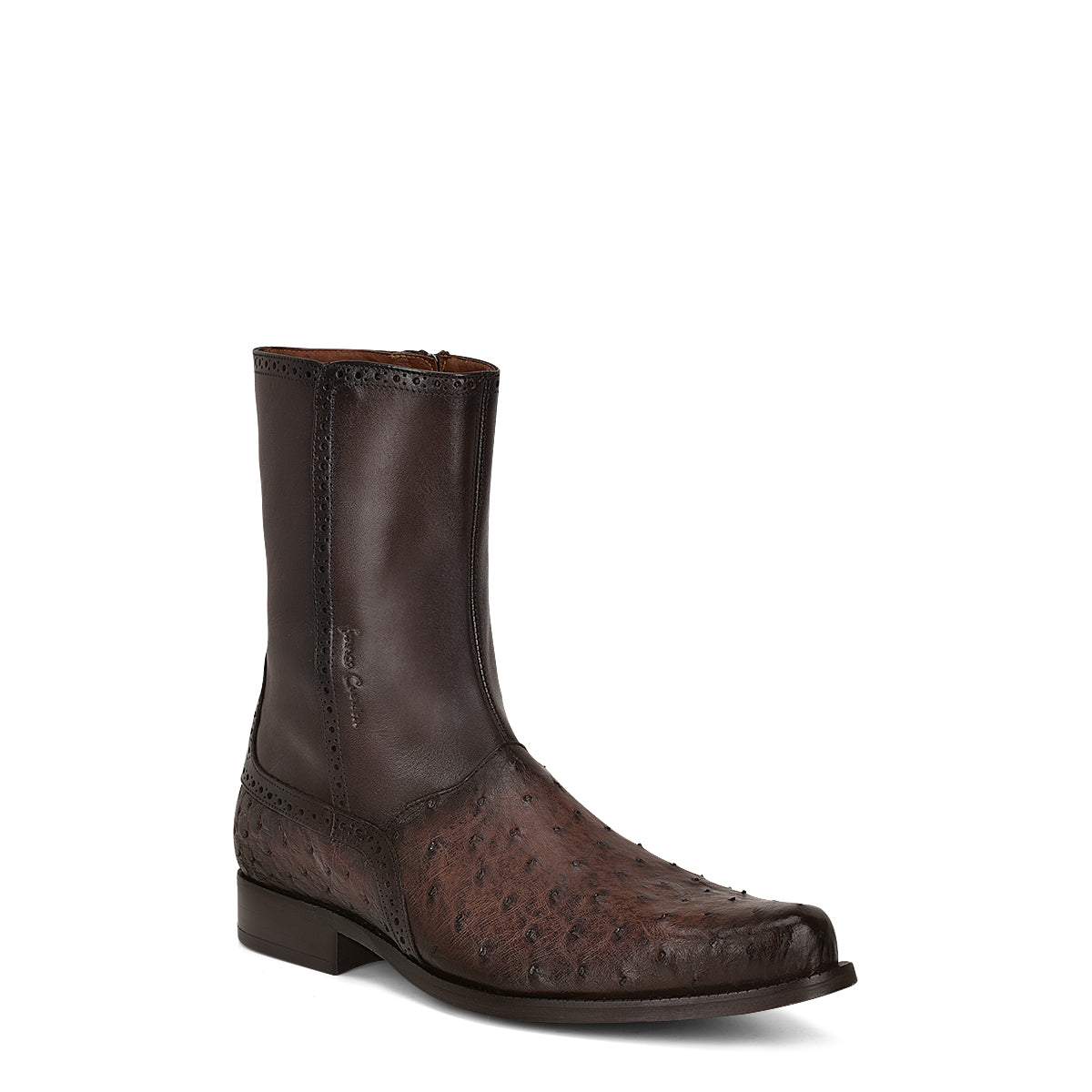 Men's Genuine Leather Round Toe Boots