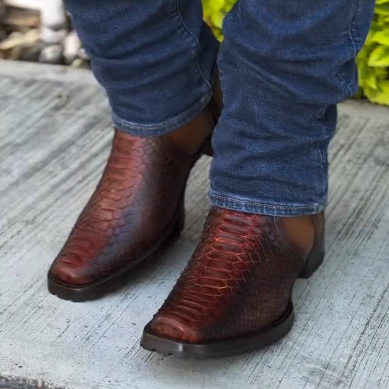 Men's Genuine Python Leather Boots