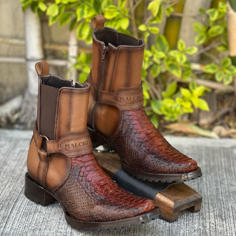 Men's Genuine Python Leather Boots