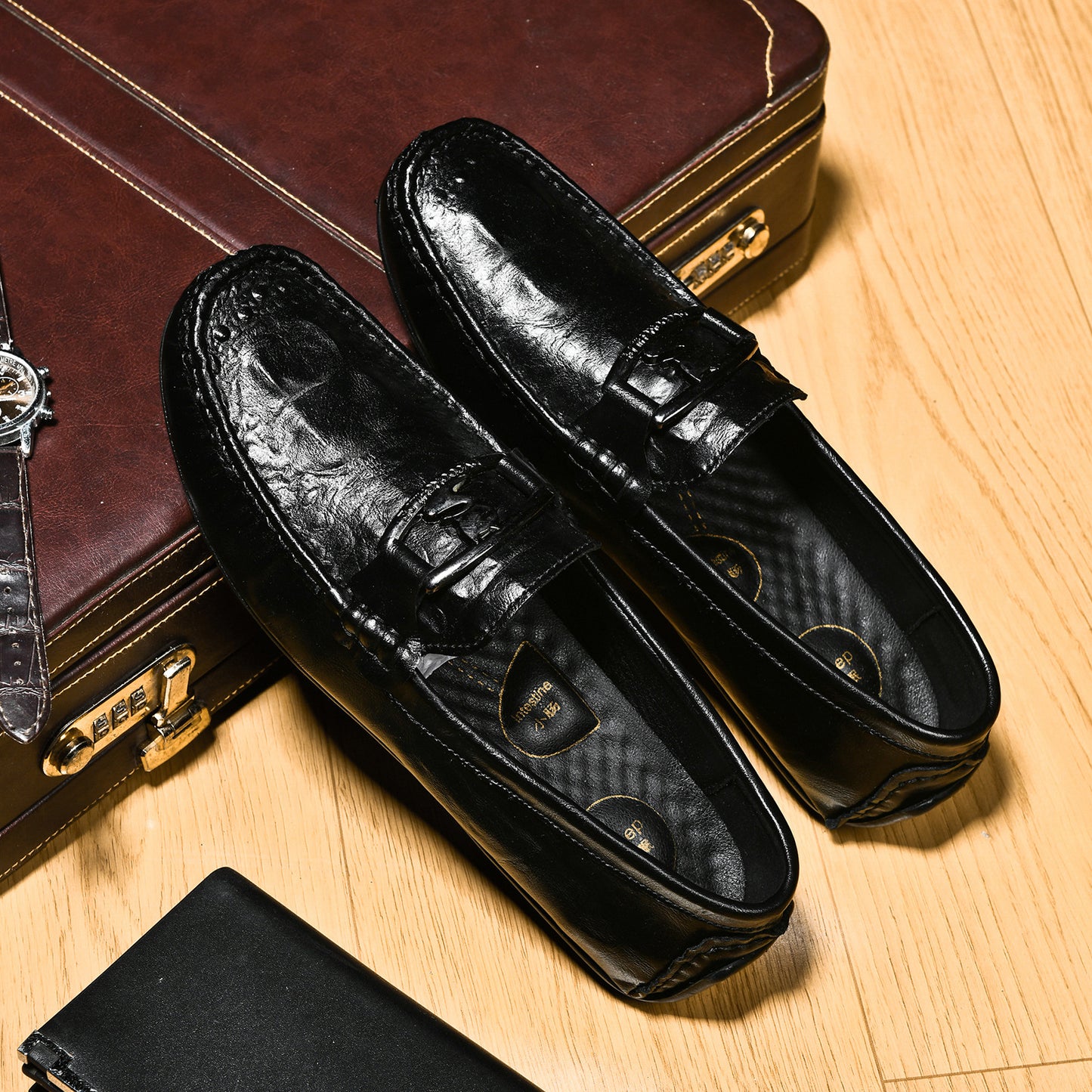 Men's Crocodile Leather Loafers