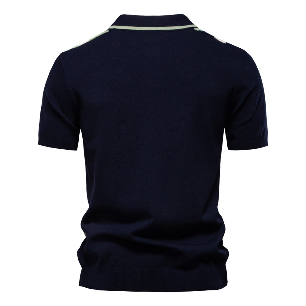 Men's Lapel Short Shirt