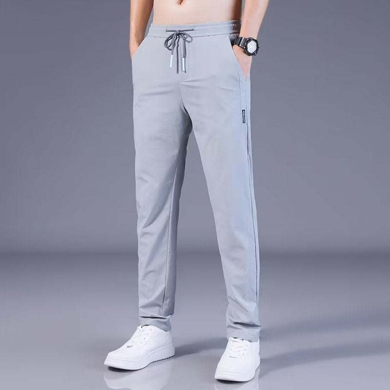 Men's Silk Quick Dry Straight Pants