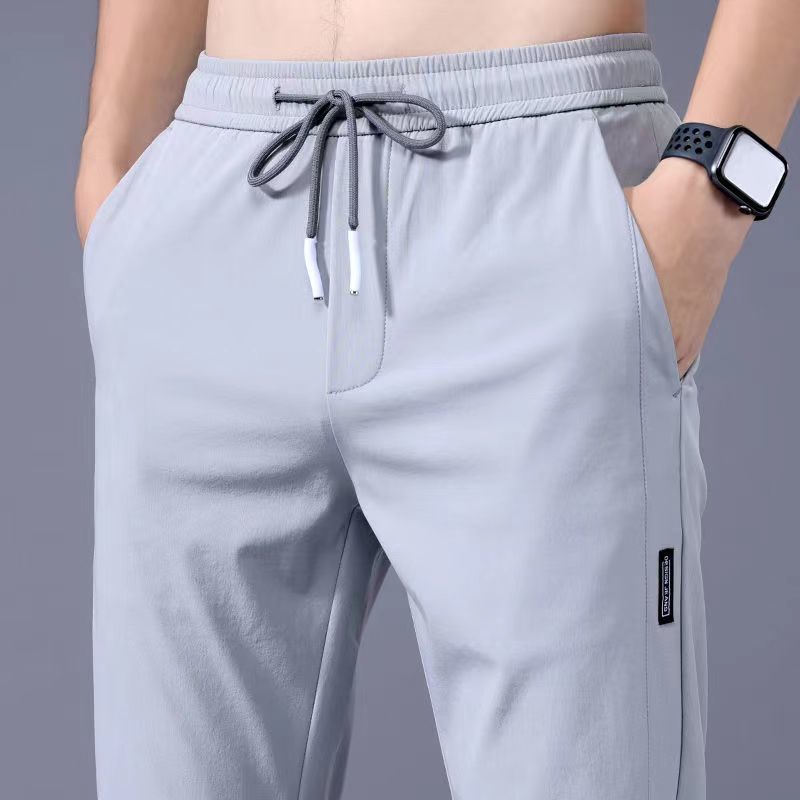 Men's Silk Quick Dry Straight Pants