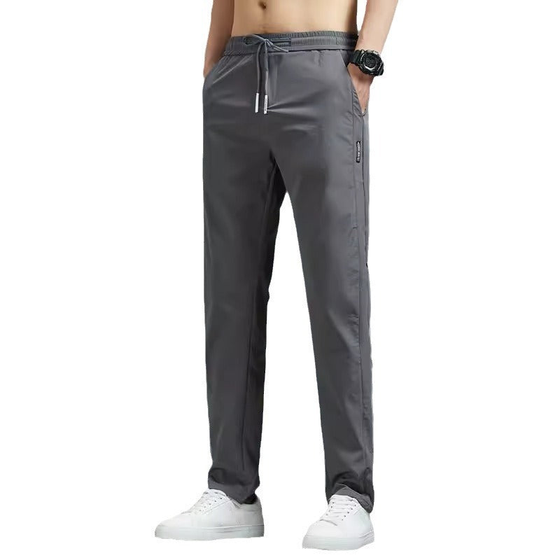Men's Silk Quick Dry Straight Pants