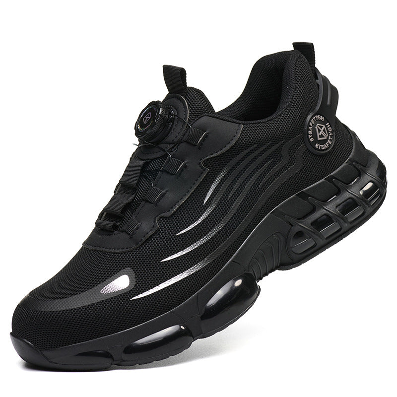 Men's Safety Shoes with Anti-Slip Nubs, Impact Resistance, and Puncture Protection