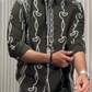 Men's Vintage Embroidered Button-Down Shirt