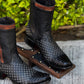 🔥New arrivals🔥Hand-woven leather zip-up cowboy boots