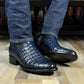 Men's Crocodile Pointed Toe Cowboy Boots