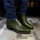 Men's Crocodile Pointed Toe Cowboy Boots