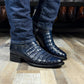 Men's Crocodile Pointed Toe Cowboy Boots
