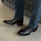 Black Classic Leather Cowboy Boots