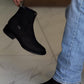 Men's Narrow Square Toe Stretch Ankle Boots