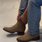 Men's Narrow Square Toe Stretch Ankle Boots