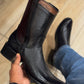 Black Shiny Western Cowboy Boots