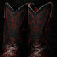 NEW Black Cherry Hand-Tooled Boots