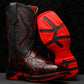 NEW Black Cherry Hand-Tooled Boots