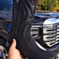 Square Toe Black Stingray Leather Boots