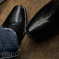 Black Lizard Leather Western Cowboy Boots