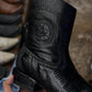 Black Lizard Leather Western Cowboy Boots