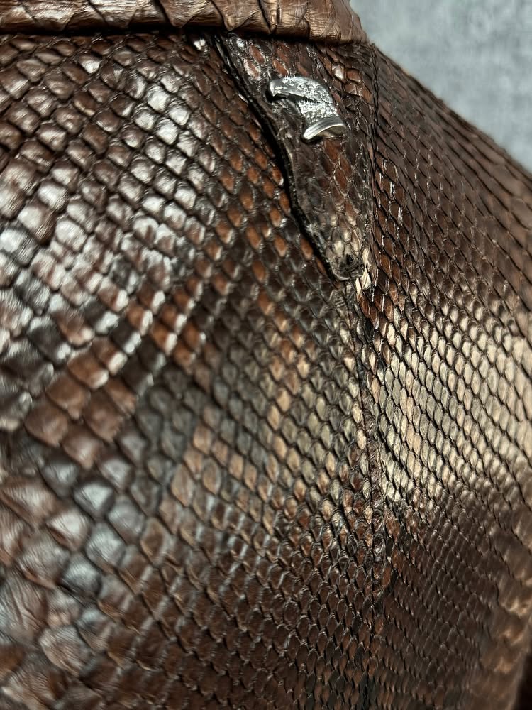 Men's Python Leather Jacket