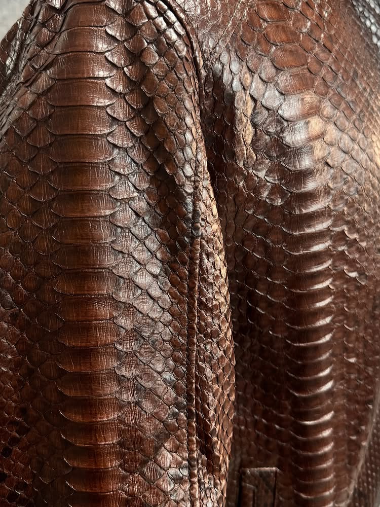 Men's Python Leather Jacket