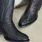 Men's Black Alligator Leather Cowboy Boots